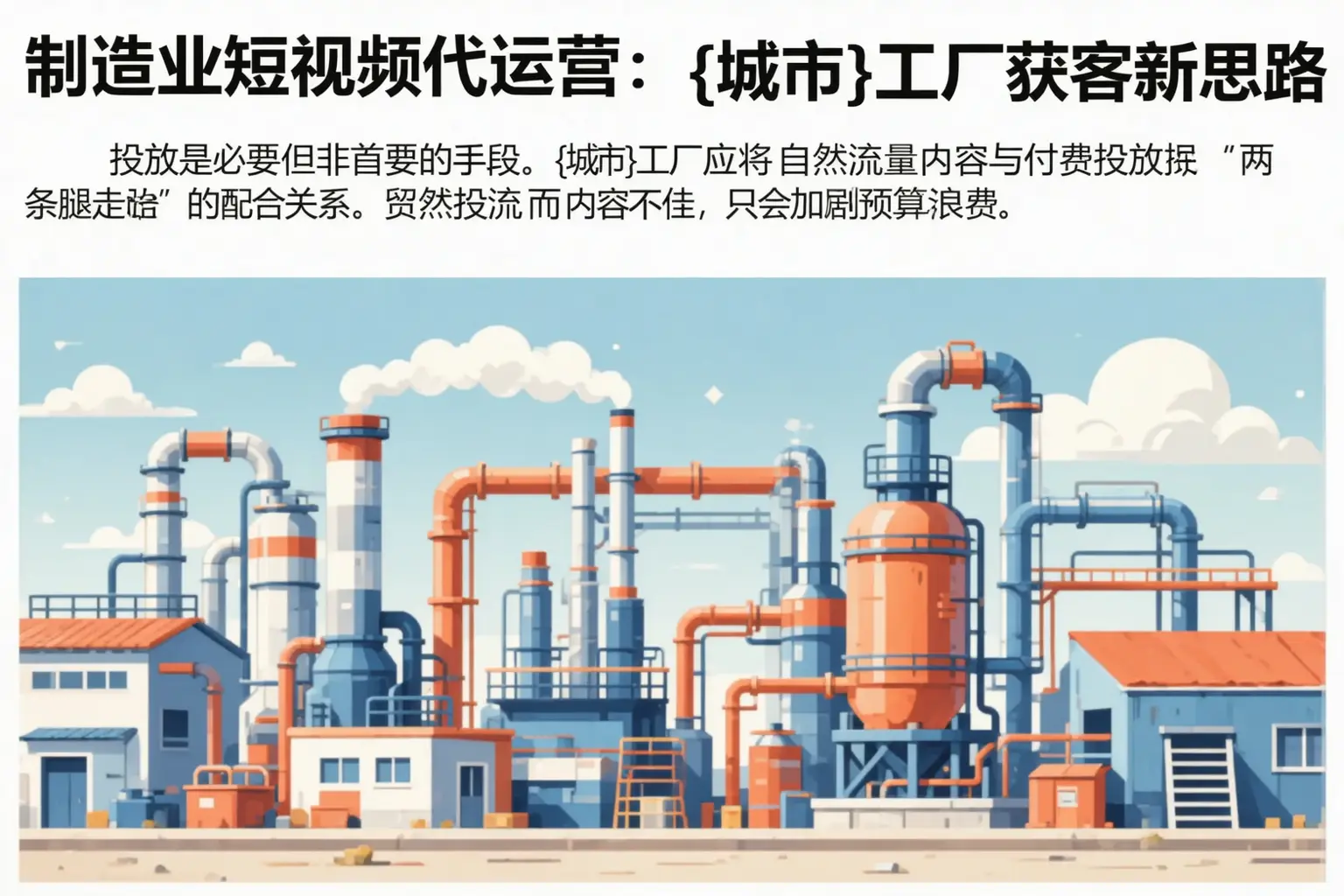 制造业短视频代运营：德州工厂获客新思路