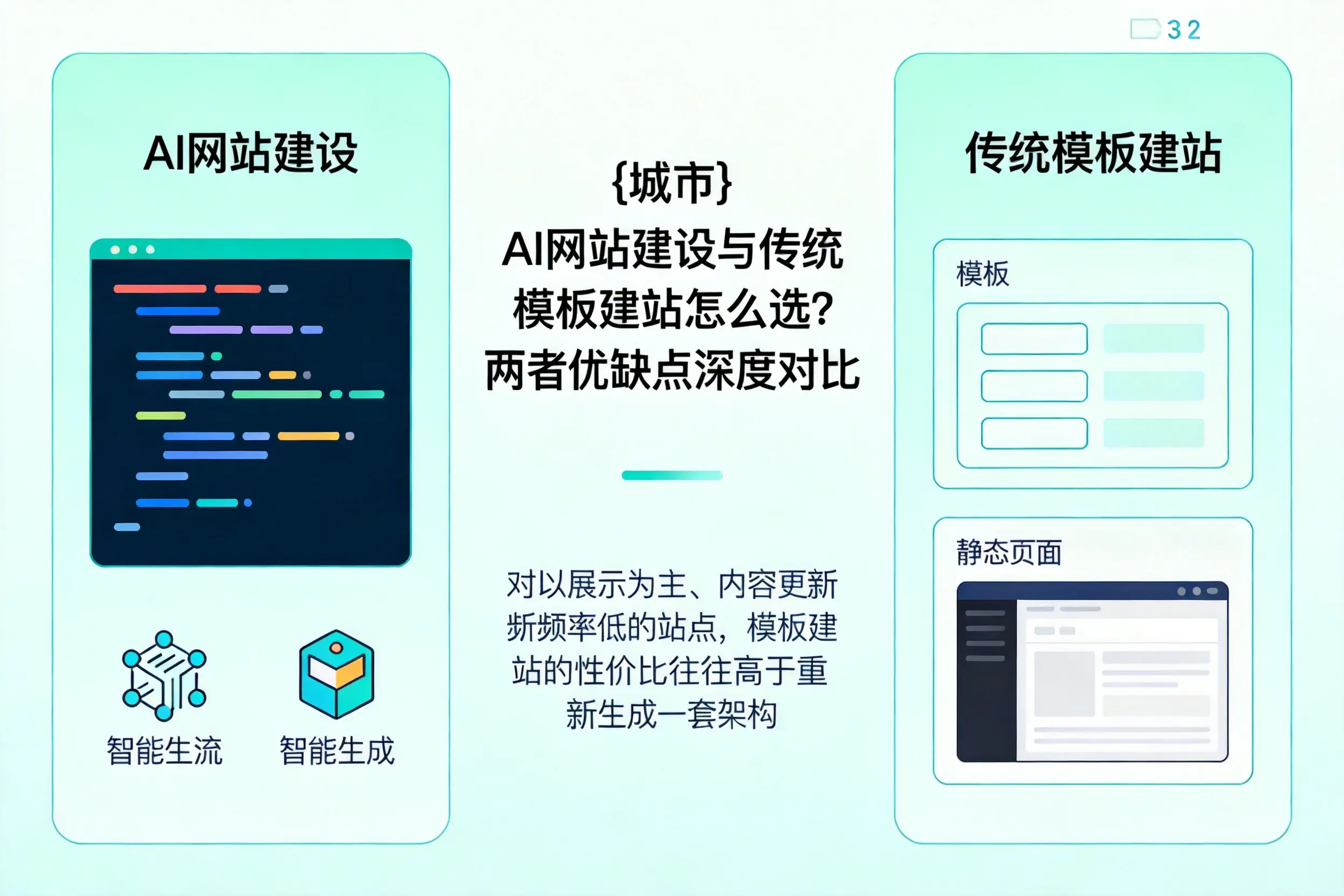 德州AI网站建设与传统模板建站怎么选？两者优缺点深度对比